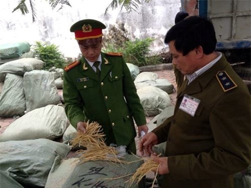 Thu giữ hơn 10 tấn thuốc bắc nghi từ Trung Quốc tuồn vào Việt Nam tiêu thụ