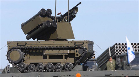 Nga dùng robot chiến đấu Platforma-M, pháo tự hành Akatsya hủy diệt IS ở Syria