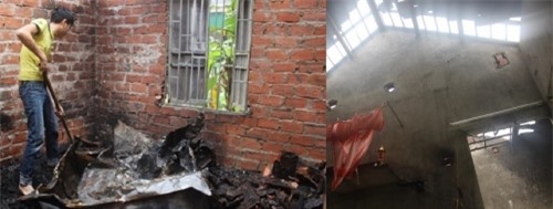 Nghi án anh trai đốt nhà và đập phá mồ mả sau khi xin tiền bất thành