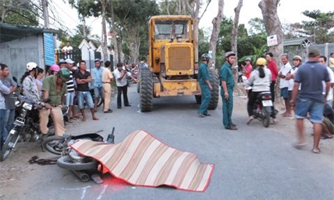 Va chạm với xe công trình, một người tử vong tại chỗ
