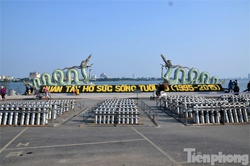 Hà Nội: Trận địa pháo hoa hoành tráng trước phút giao thừa 
