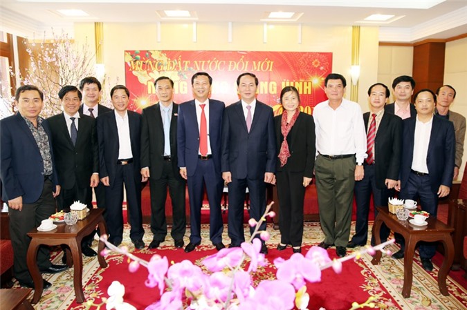 Đồng chí Trần Đại Quang thăm và chúc tết tại Quảng Ninh