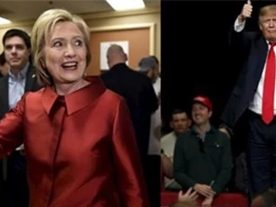 Clinton, Trump bất ngờ chiến thắng, Jeb Bush ngậm ngùi rời cuộc đua