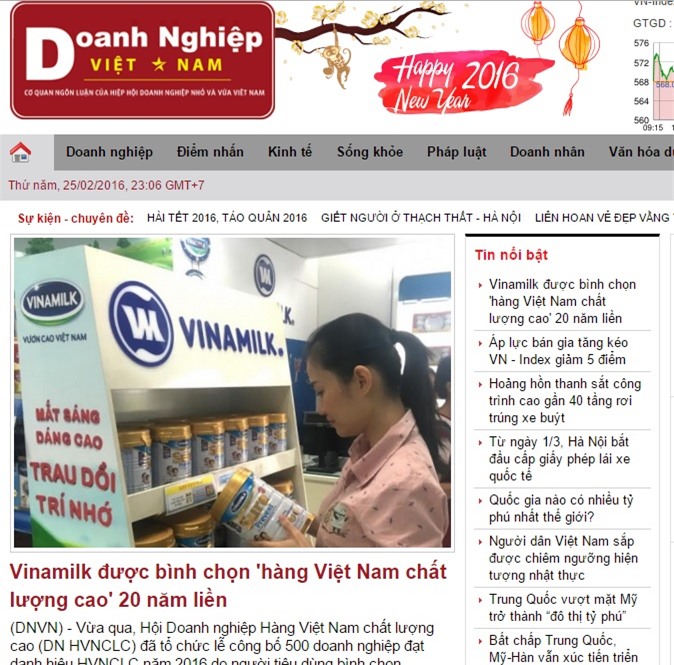 Tạp chí điện tử Doanh nghiệp Việt Nam bước sang tuổi thứ 3