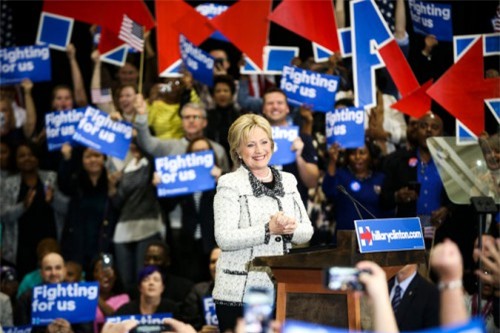 Bầu cử Mỹ: Hillary Clinton thắng lớn, tiến thẳng vào Nhà Trắng?