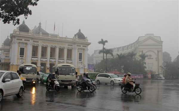 Dự báo thời tiết 19/3: Bắc Bộ trời lạnh mưa phùn, Nam Bộ nắng nóng