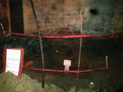 Hoảng hốt phát hiện bom trong khu dân cư ở Thanh Hóa