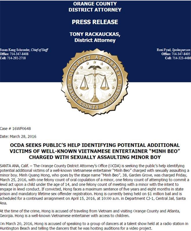 Xét nghiệm ADN sẽ xác định Minh Béo phạm tội hay không