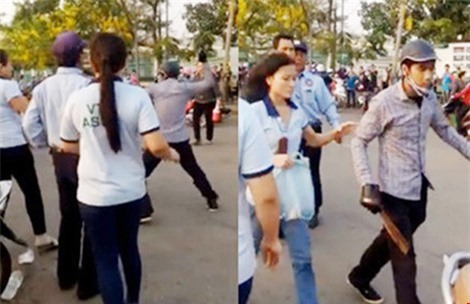 Nữ công nhân bị côn đồ chém bất tỉnh trước cổng công ty