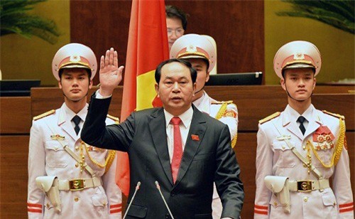 Tân Chủ tịch nước Trần Đại Quang tuyên thệ nhậm chức