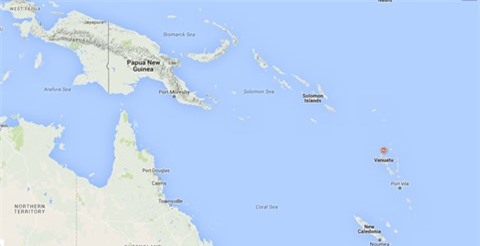 Động đất 7,2 độ richter ngoài khơi Vanuatu, cảnh báo sóng thần
