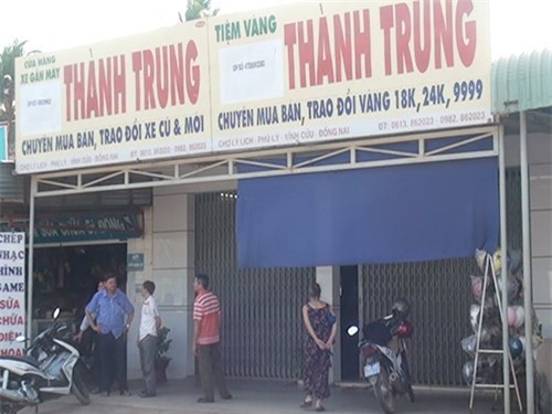 Tiệm vàng trình báo mất 30 lượng vàng giữa ban ngày