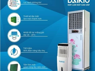 Sảng khoái ngày hè siêu tiết kiệm cùng thương hiệu Daikio