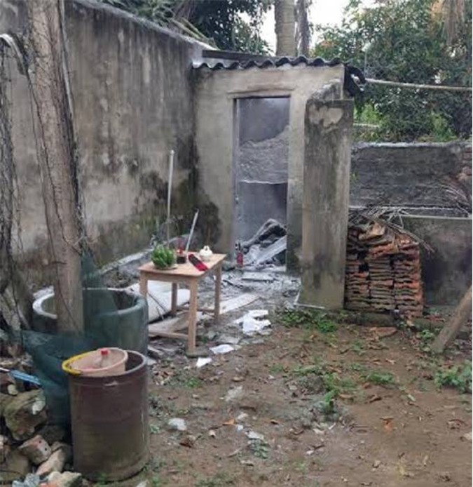 "Lạnh gáy" thi thể thanh niên cháy đen trong nhà tắm