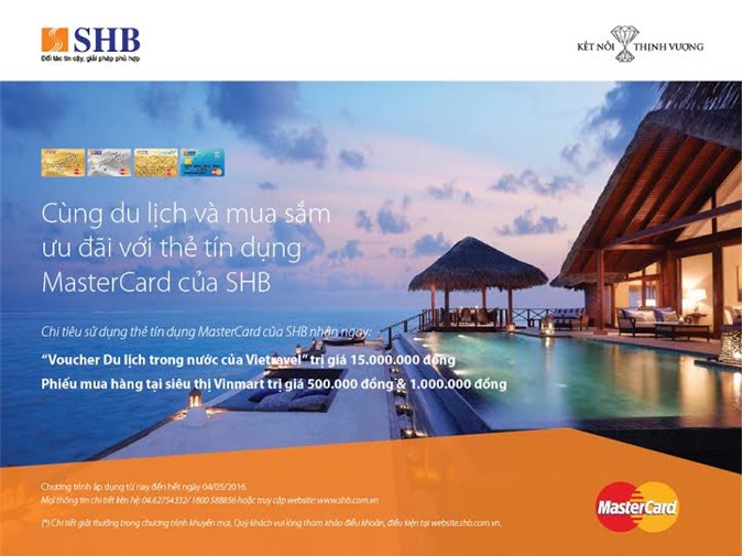 Mạnh tay mua sắm, hứng ngay quà tặng cùng thẻ SHB MasterCard trong mùa hè 2016