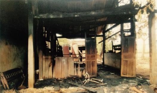 Không cho mượn xe máy, em châm lửa thiêu rụi nhà chị gái