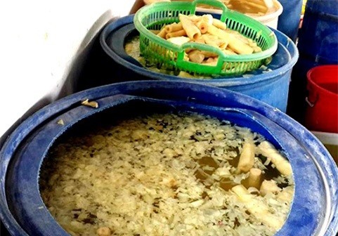 Nghệ An: Khẳng định cơ sở chế biến nhuộm măng bằng vàng ô