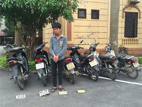 "Vua trộm" cuỗm 10 xe máy chỉ trong gần 10 ngày