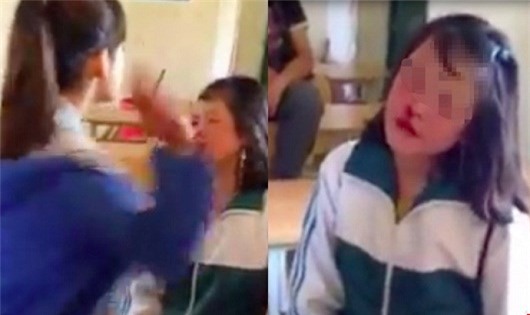 Công an vào cuộc vụ nữ sinh tát bạn chảy máu mũi ngay trong lớp học