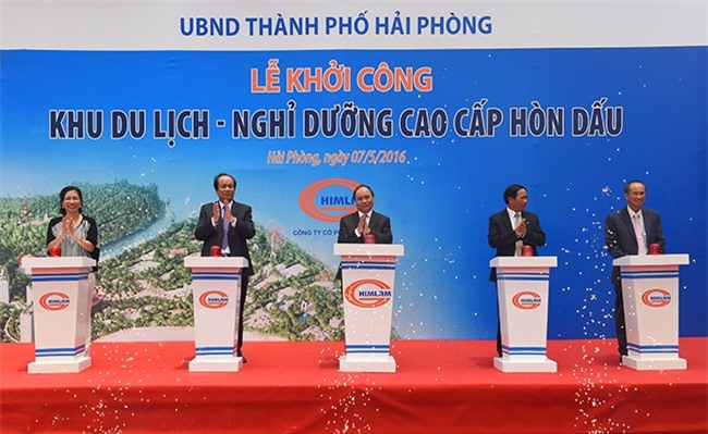 Khởi công Khu du lịch nghỉ dưỡng cao cấp Hòn Dấu ở Hải Phòng