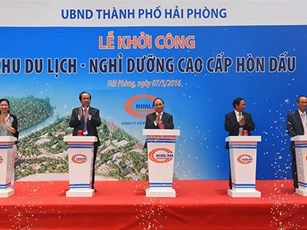 Khởi công Khu du lịch nghỉ dưỡng cao cấp Hòn Dấu ở Hải Phòng