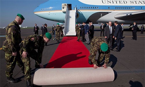 Quy trình Nội Bài đón tiếp chuyên cơ của Tổng thống Obama