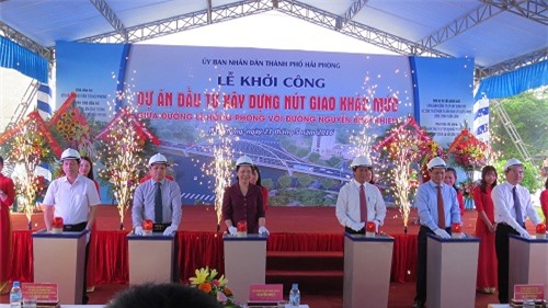 Hải Phòng: Khởi công xây dựng nút giao thông khác mức