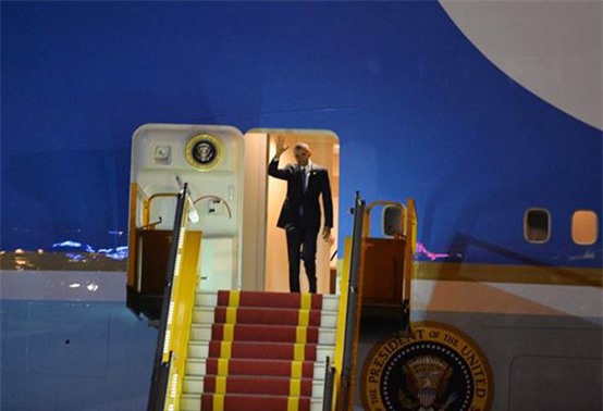Tổng thống Mỹ Barack Obama đã đến Hà Nội