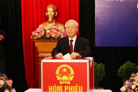 Tổng Bí thư Nguyễn Phú Trọng trúng cử với phiếu bầu cao nhất