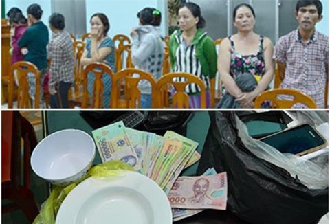 Bắt quả tang 30 'quý bà' say sưa sát phạt xóc đĩa trong rừng