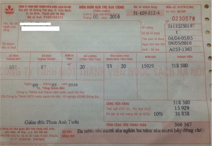 Công ty nước sạch Hà Nội: Tận thu tiền nước sinh hoạt, người thuê nhà kêu trời