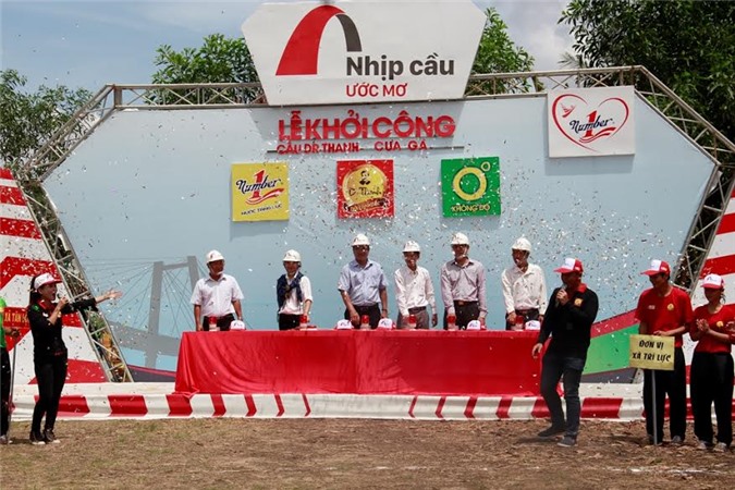 Tân Hiệp Phát khởi công cây cầu thứ 12, đã có hàng trăm ngàn người dân hưởng lợi