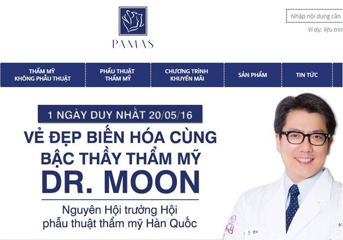 Thẩm mỹ Pamas sử dụng mỹ phẩm không rõ nguồn gốc?