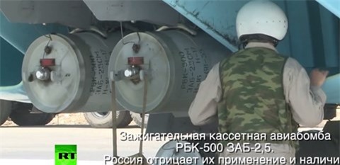 Phe đối lập cáo buộc Nga sử dụng bom cháy không kích ở Syria