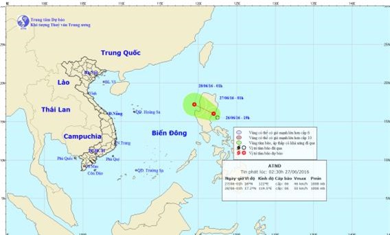 Áp thấp nhiệt đới gây mưa to cho Trung và Nam Bộ