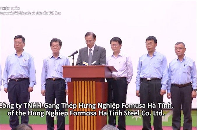 Lãnh đạo Formosa cúi đầu xin lỗi Nhà nước và nhân dân Việt Nam
