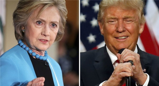 Tỷ phú Donald Trump đuổi kịp bà Clinton về độ nổi tiếng