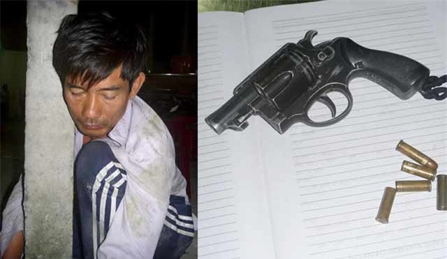 Trộm cắp trong chùa bất thành, rút súng bắn người truy đuổi