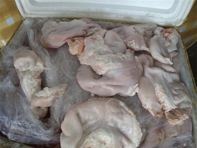 Bắt xe khách chở nội tạng lợn hôi thối đi tiêu thụ