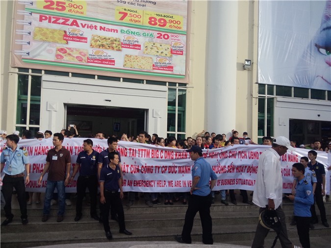 BigC Đà Nẵng treo băng rôn cầu cứu lãnh đạo thành phố 