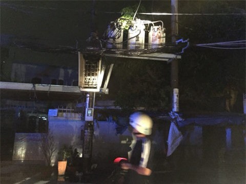 TP. HCM: Nổ bình điện gây cháy lớn giữa khu dân cư