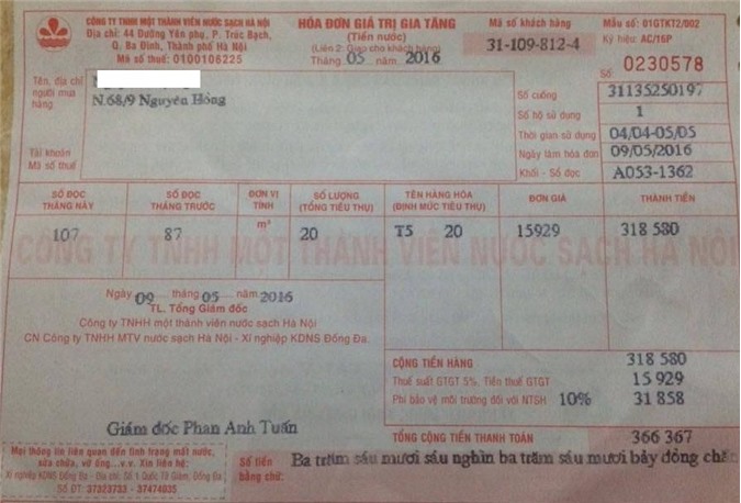 XN nước sạch Đống Đa trả lời chưa thỏa đáng trong việc "tận thu" tiền nước?