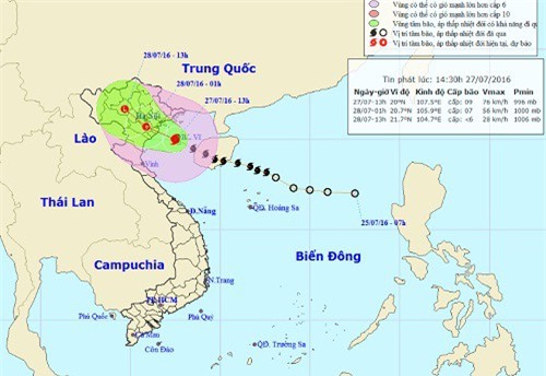 Cơn bão số 1 bất ngờ đổi hướng, tấn công Hà Nội 