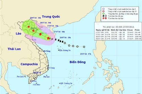 Diễn biến mới nhất về cơn bão số 1, cách biển Quảng Ninh 120km