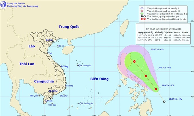 Áp thấp nhiệt đới mới có thể mạnh lên thành bão