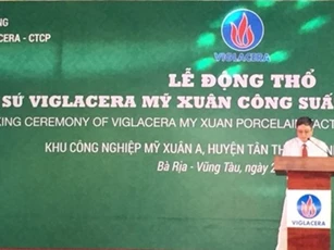Động thổ nhà máy sứ Viglacera Mỹ Xuân - tỉnh Bà Rịa Vũng Tàu