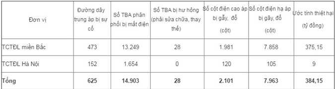 Bão số 1 "thổi bay" gần 400 tỷ đồng của EVN