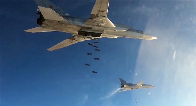 Nga điều 6 "siêu" chiến đấu cơ sang Syria dội bom IS