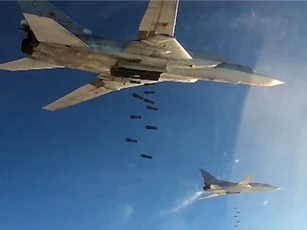 Nga điều 6 "siêu" chiến đấu cơ sang Syria dội bom IS