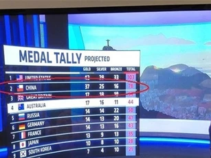 Cờ Trung Quốc lại bị nhầm lẫn tại Olympic 2016
